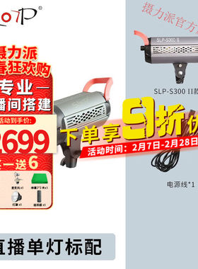 摄力派S300二代补光灯300W双色温摄影灯服装主播美颜球形灯专用打