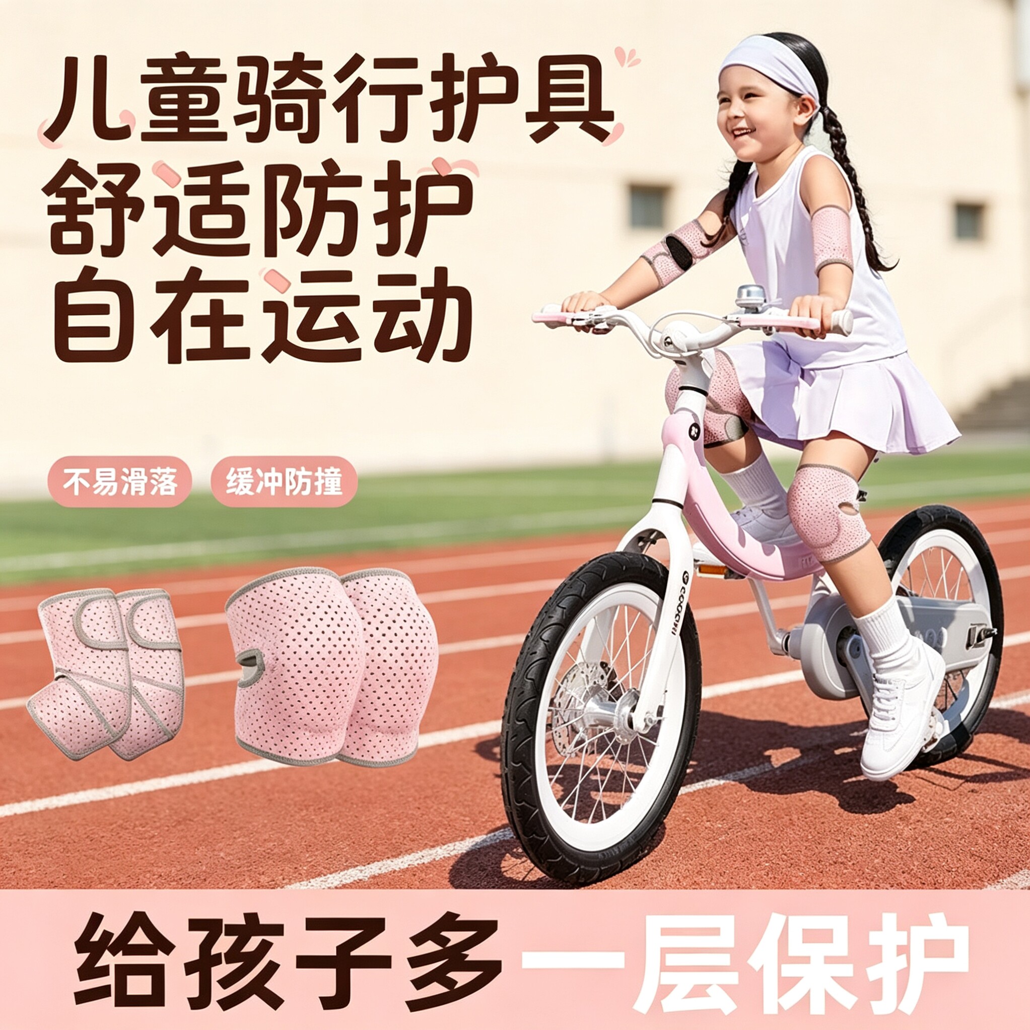 手套训练专用套装防撞防护透气护具户外跳舞骑车儿童运动护膝