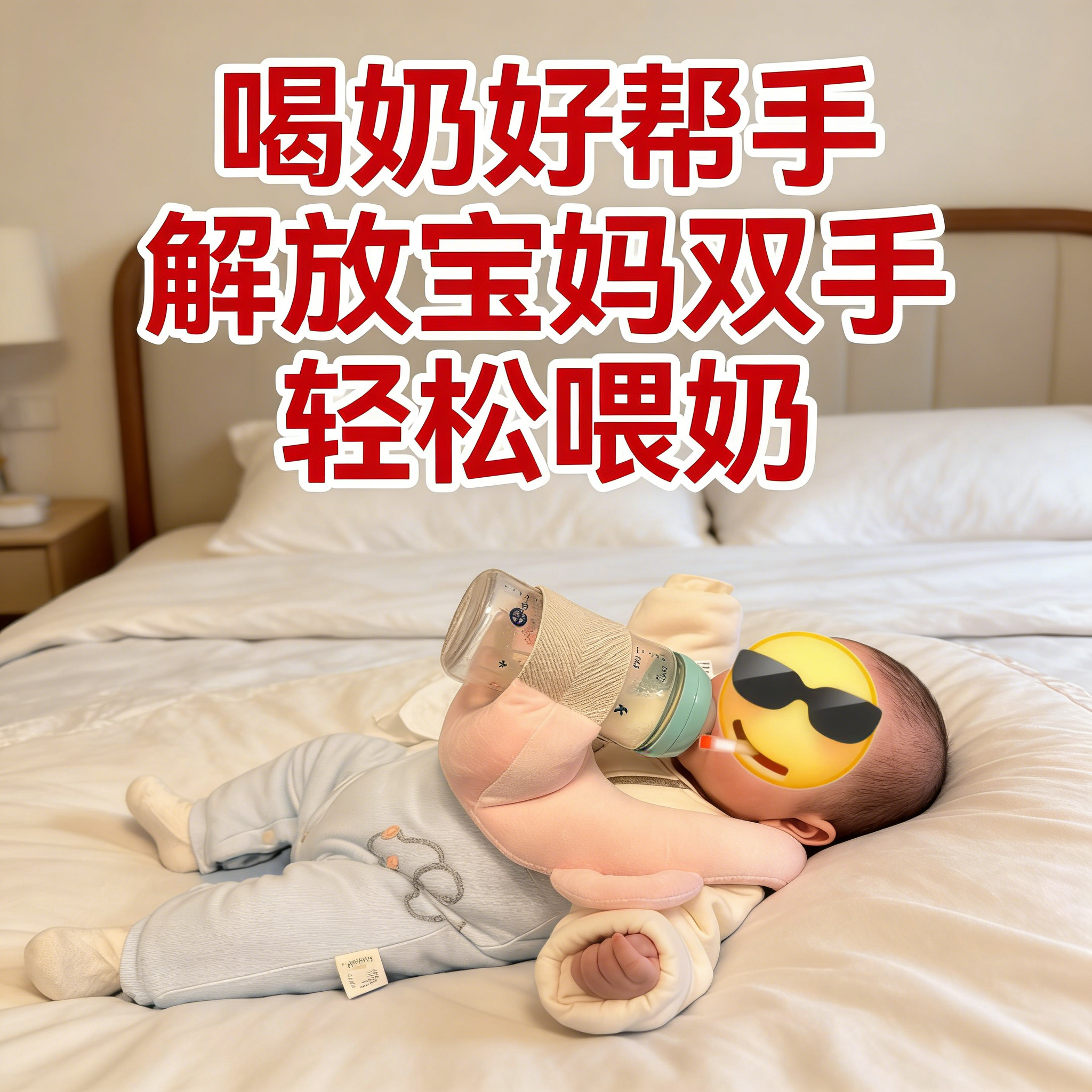 喂奶垫辅助不累奶瓶夹喂奶器防胀气新生儿安抚哺乳期防溢奶防吐奶