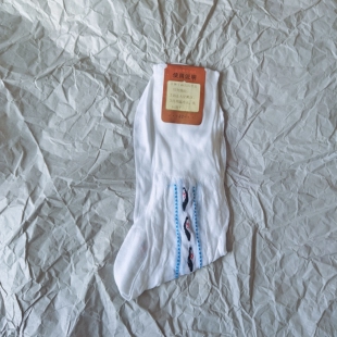 七八十年代老锦纶提花丝袜子22码女士生库存老货老式袜子一双价