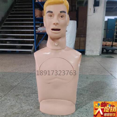 鼻胃管与气管护i理模型 成人上半身鼻饲洗胃吸痰插管训练模型