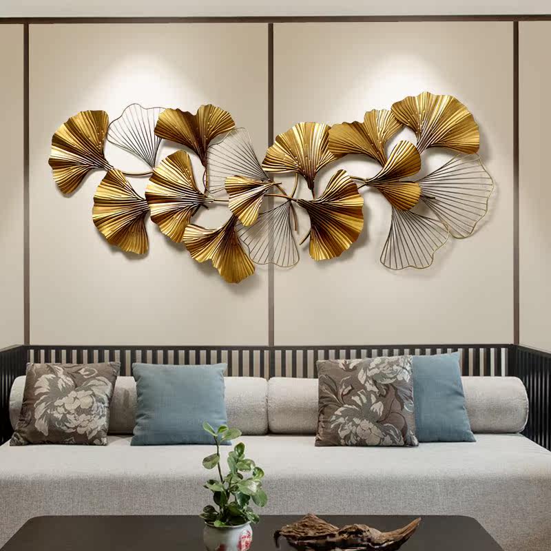 New Chinese style Iron art Pendant Wall decorate a living room Background wall Entrance Wall decoration originality Wall hanging Ginkgo biloba Wall hangingsin the Home accessories , Mural  category - from Buy2taobao.com to provide professional Taobao agent buy service