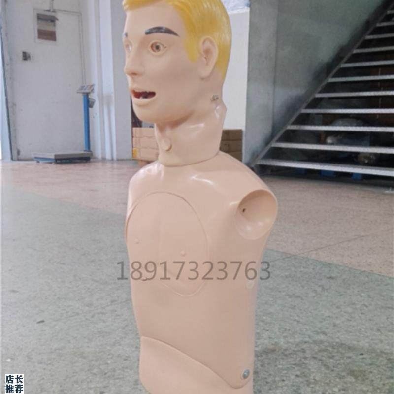 鼻胃管与气管护理模型鼻饲管教学F模型成人上半身洗胃护理模型