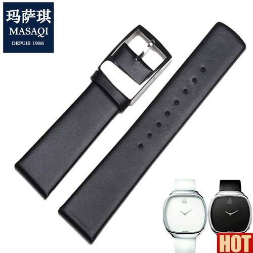萨琪 适合CK真皮表带 KOW2360q0 KOW23601 k2h27102 手表链22mm
