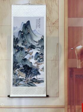 术微喷厂家字画装裱名家字画-张大千-仿董源华阳仙馆L图宣纸画芯