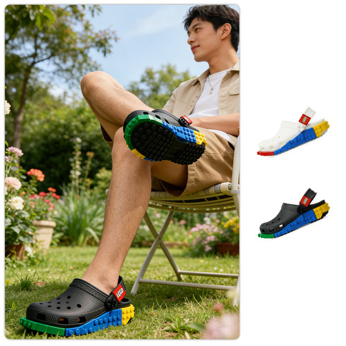 Crocs卡骆驰联名乐高洞洞鞋