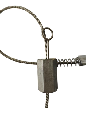 3047*19软钢丝不锈钢单项锁头钢丝绳紧固件越拉越紧集装箱捆绑