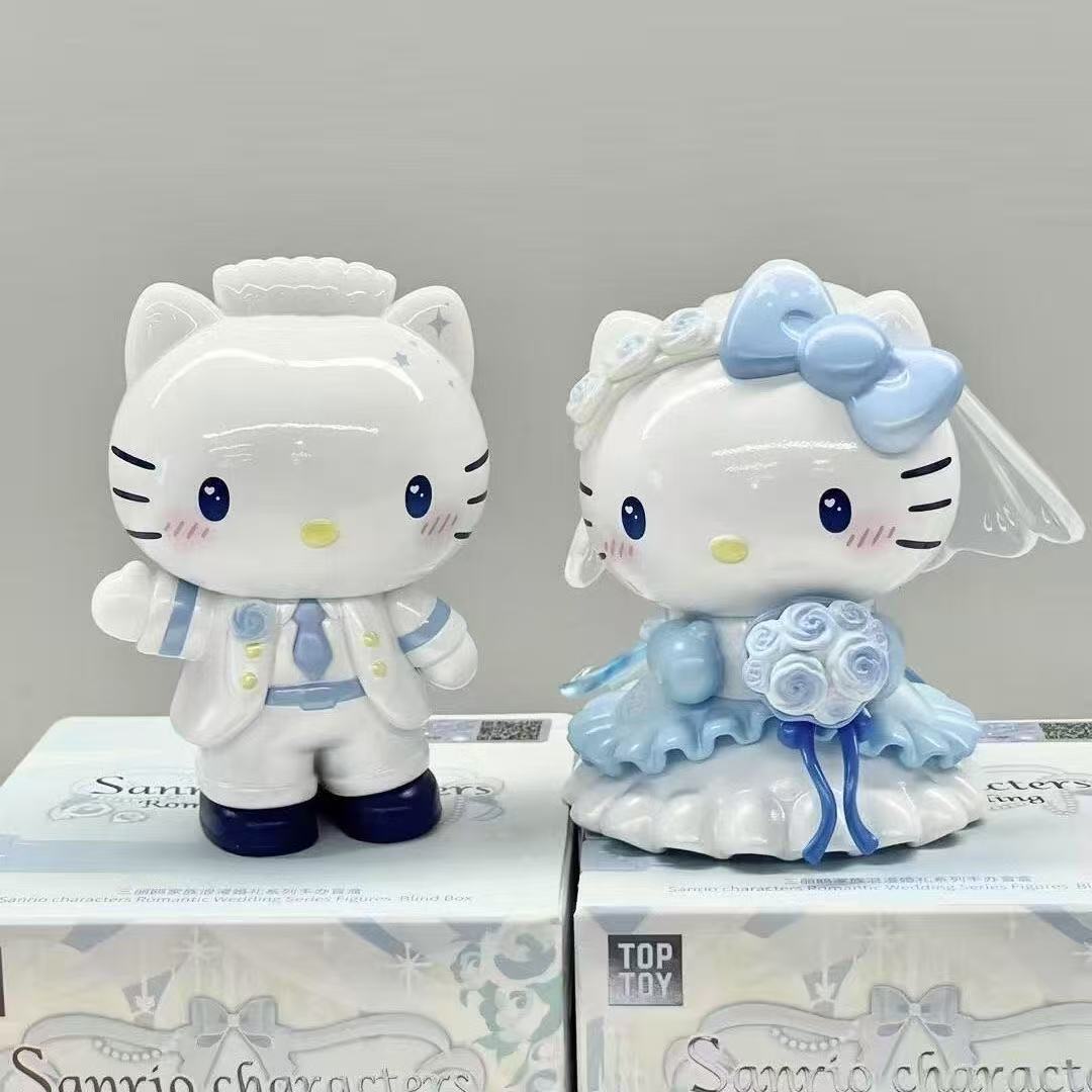 潮玩手办求婚桌面摆件可爱Kt装饰