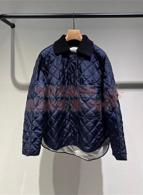 商场同款LESS 2025冬季环保撞色巴恩风商场棉衣2P0B18230夹克外套