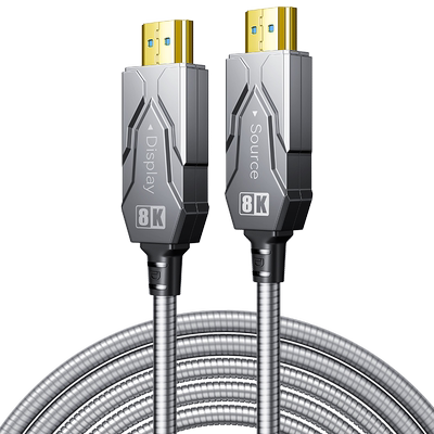 帝特铠甲hdmi2.1光纤线8K60Hz高清电脑电视拼接屏显示器hdmi线