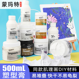 Premium Gesso Gel Medium lmpasto Modelling Paste Crack Gel