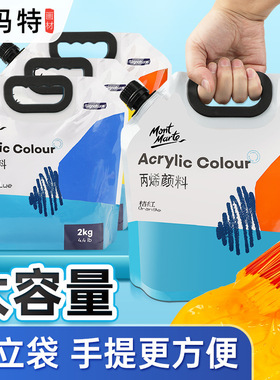 Bulk Bagged Acrylic Paint Refills大容量袋装补充墙绘丙烯颜料
