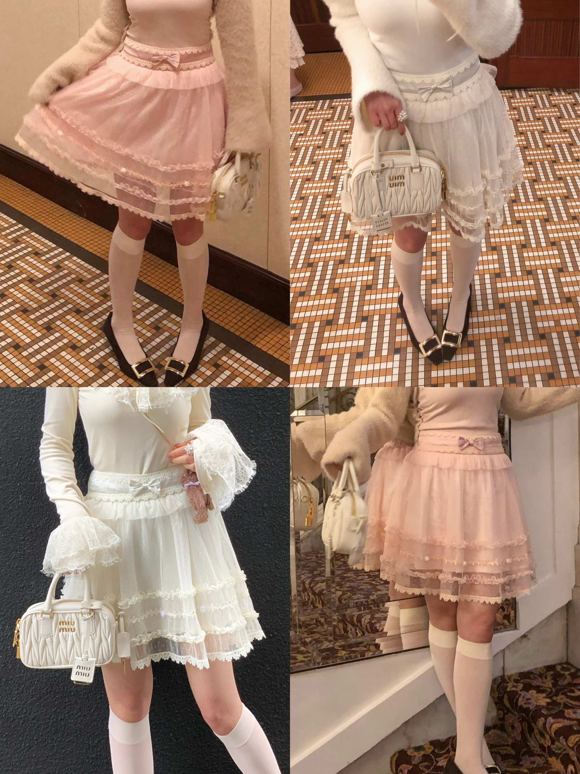甜玫瑰rosecandy·丝洛芙莉·古早日系复古波点蓬蓬裙 自带裙裤