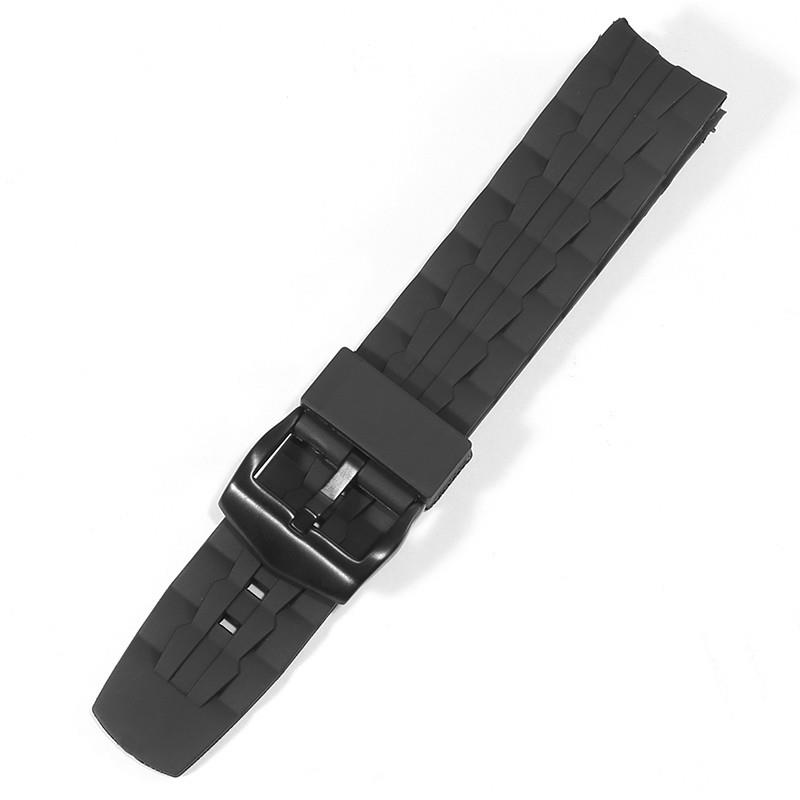 适配CASIO卡西欧EDIFICEu系列硅胶手表带EF-550D523防水橡胶手表