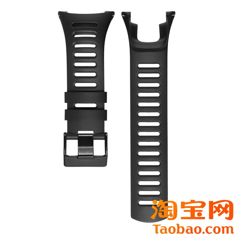 适配suuntoh松拓表带Ambit拓野3/2/1代peak黑凹口硅胶腕带手表配