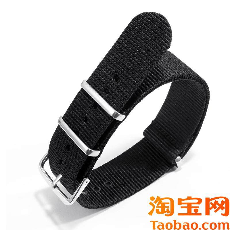 适用劳力士水鬼精工5号ArGT新款NATOG10加密尼龙帆布飞行员手表带