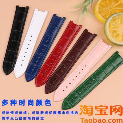 适配MK女表迈克科尔斯MK22772y42558965354凹口真皮手表带20mm