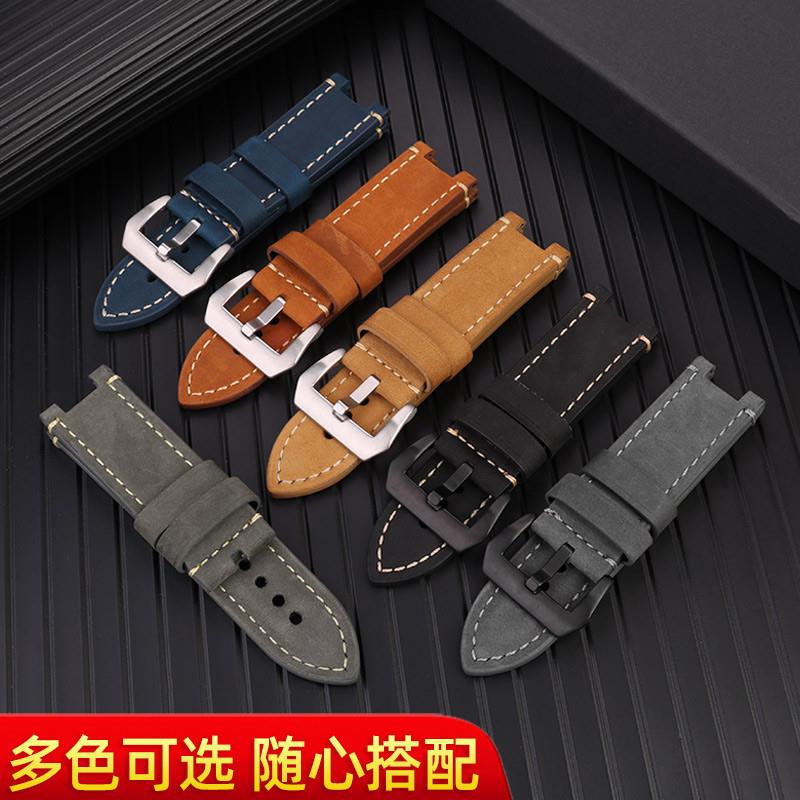 适配CASIO卡西欧GST-B100钢铁之心真皮手表带GST-W30T0400GS120