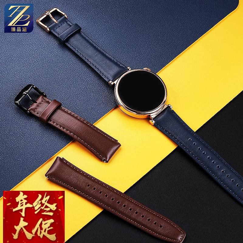 适配原厂华为Watchgt4真皮运动手表带女士时尚简约满天星18mm非原