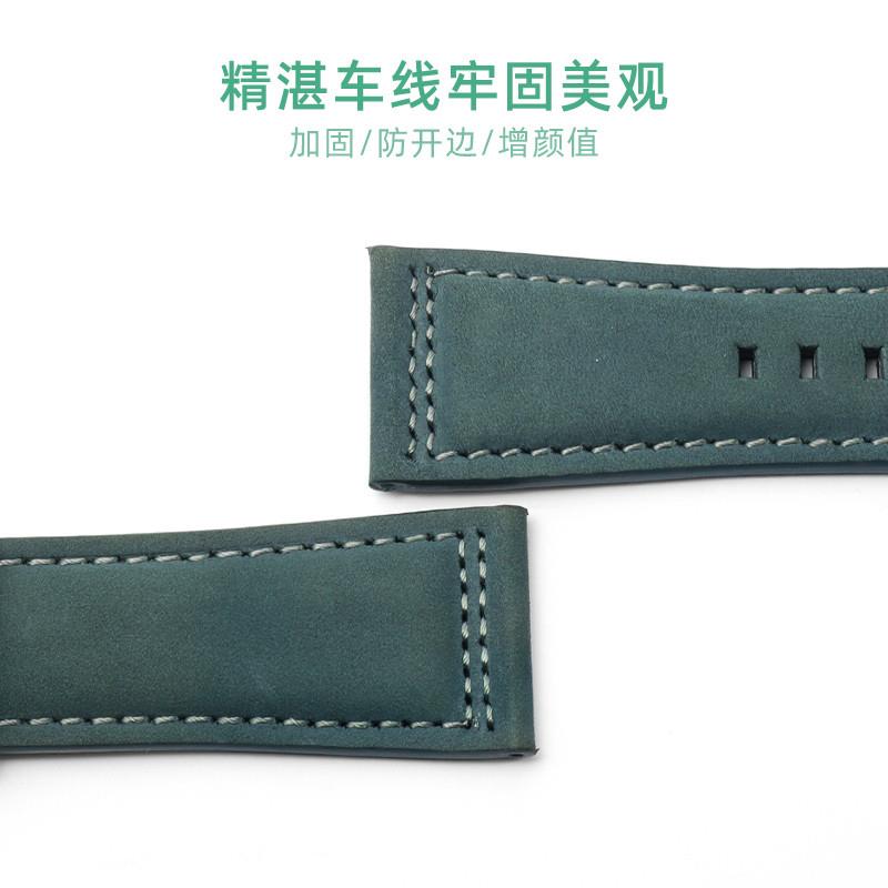 适配七个星期五牛i皮手表带适用M2/P1B/Q2/M3男28mm磨砂牛皮表带