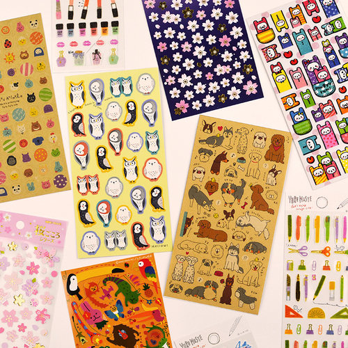 zy日本相扑旅行手账贴纸动物