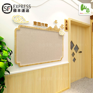 幼儿园家园共育联系栏成品家长园地环创装饰公告栏宣传文化墙