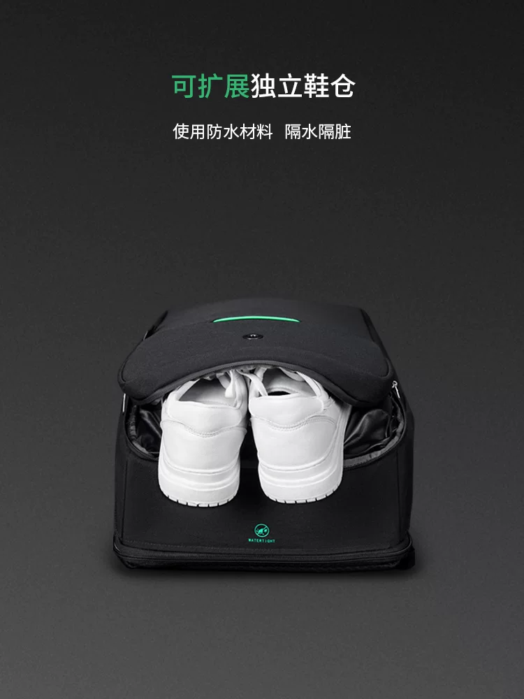 Capacious backpack for traveling, durable laptop, business version