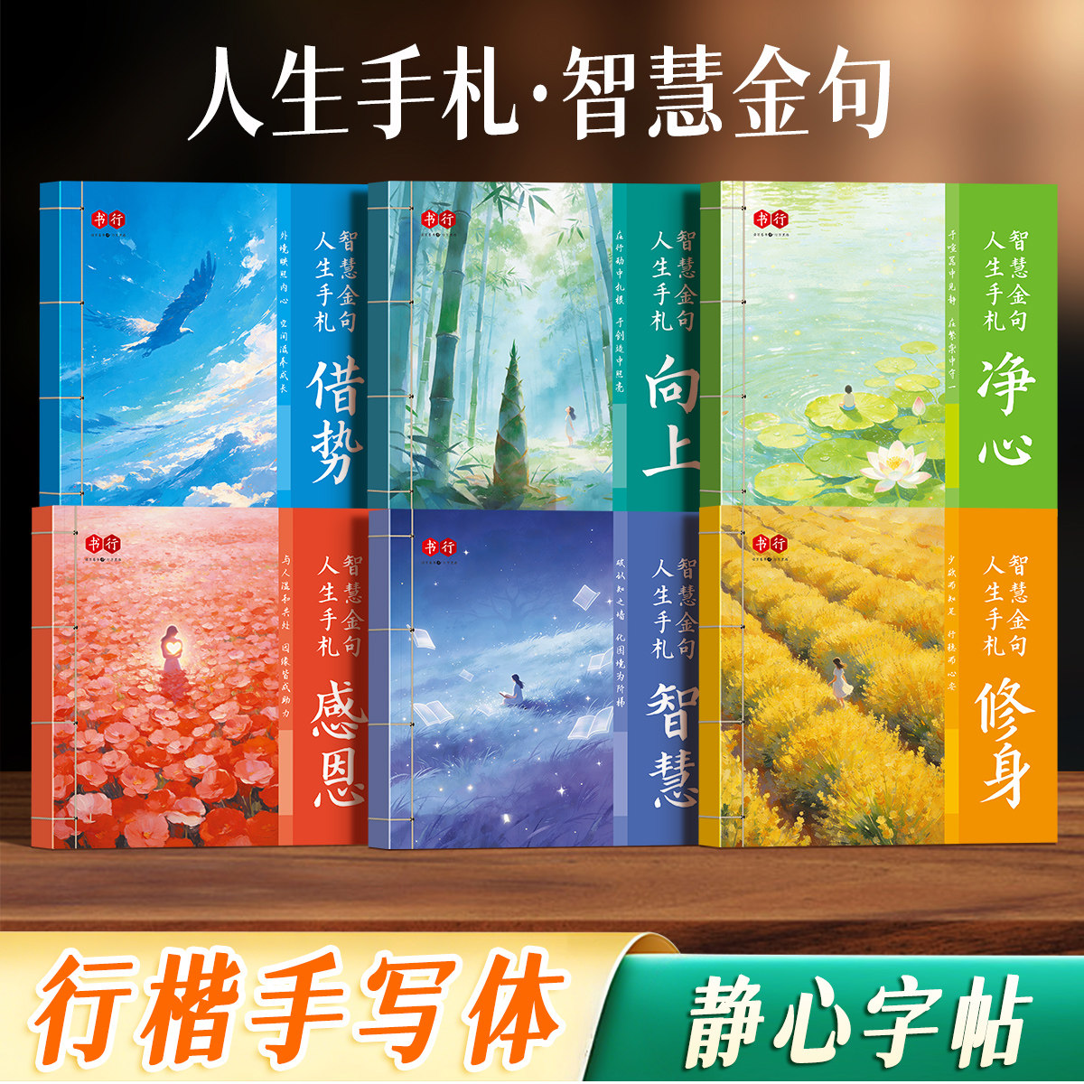 书行人生手札智慧金句语录手写体练字帖行楷成人静心字帖修身向上心灵美文硬笔描红钢笔写字帖中学生男女生金句哲学每日一练写字帖