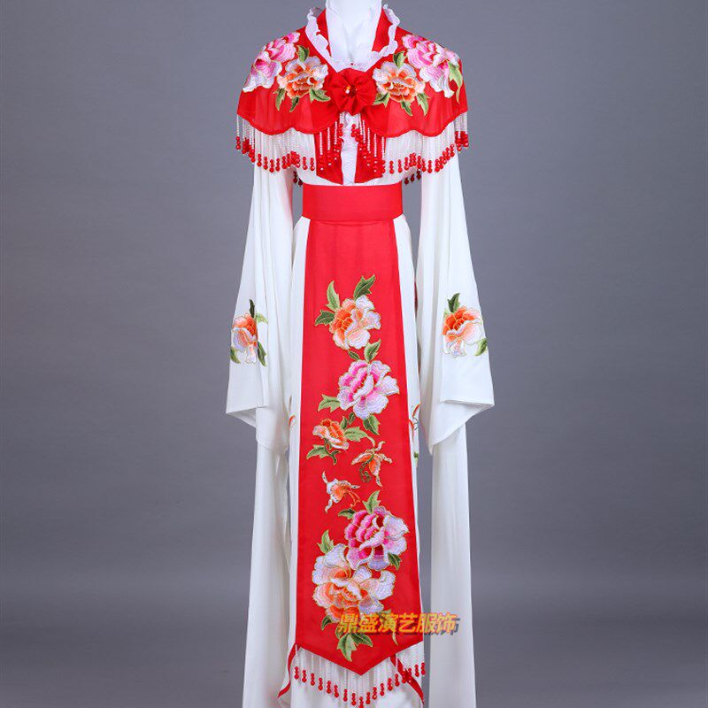 越剧新款俏花旦衣服情探送王郎仿真丝花旦L小姐戏曲演出服装古装