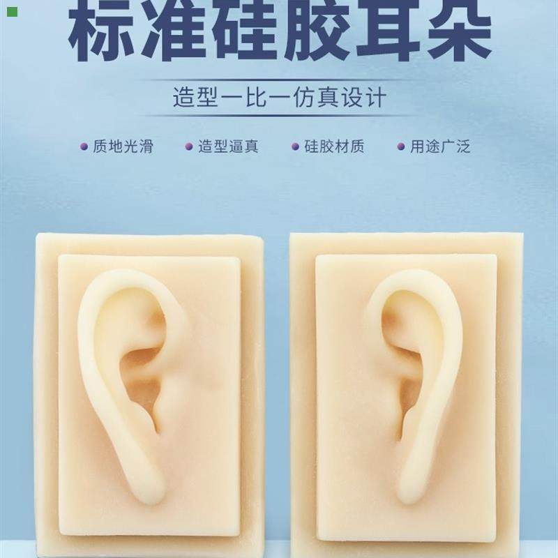 1比1仿真硅胶耳朵 仿真人体耳朵模型 硅胶针灸耳朵(右耳左耳)