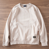 866 重磅390g高克重肌理感纹理垂感圆领套头卫衣男斜插袋厚款 外套