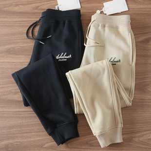 男 男松紧腰运动裤 6452秋冬新款 重磅加绒加厚保暖收口束脚休闲卫裤
