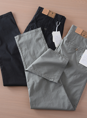 2025夏季日常通勤轻薄速干小直筒休闲裤男超薄透气浅灰色爆款裤子