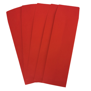 红色信封香袋求签袋加长10-29cm中国红加厚空白无字红封纸面书写