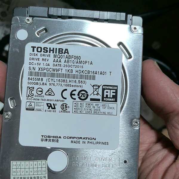 询价购-Toshiba/东芝东芝500G笔记本硬盘 MQ01ABF0
