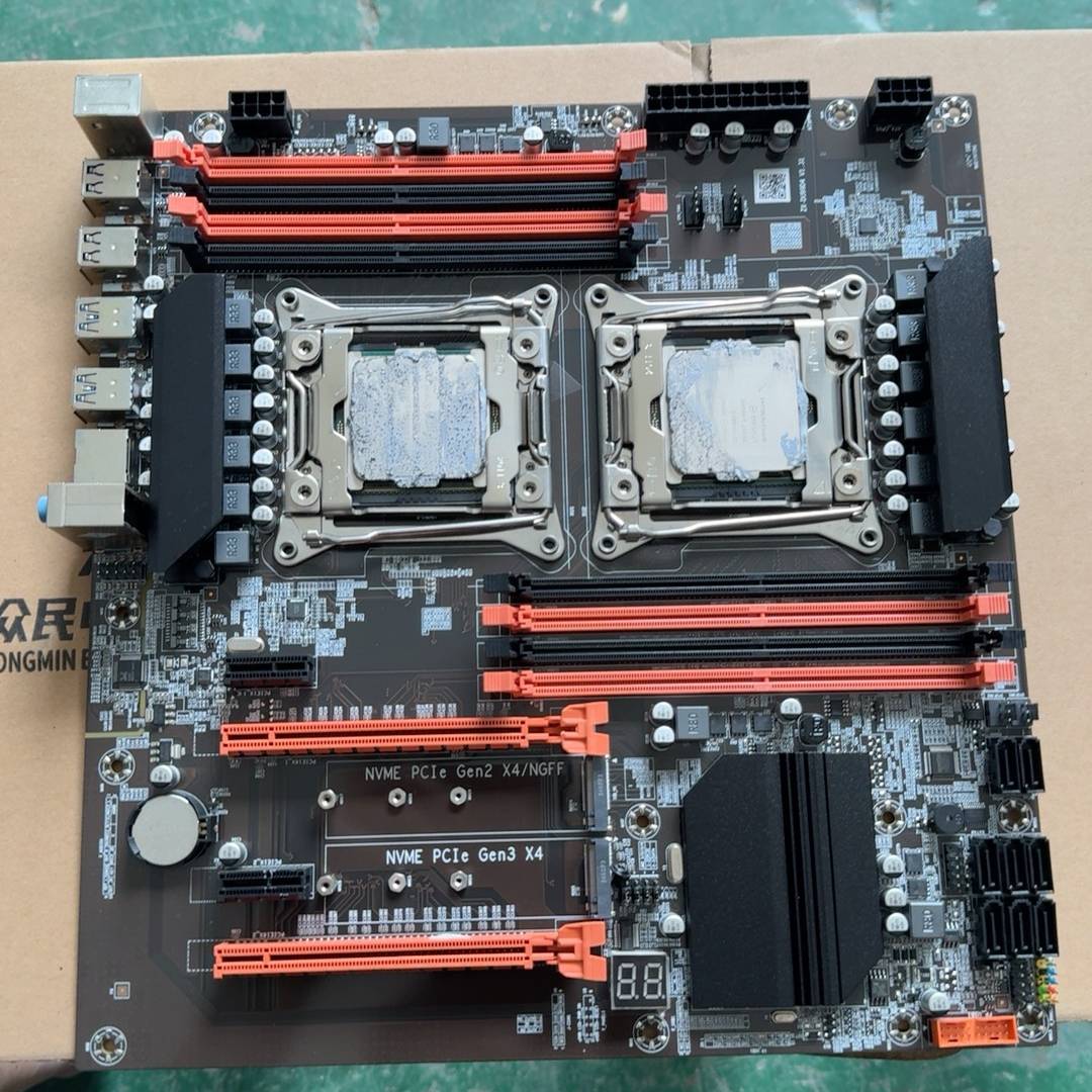 询价购-科脑X99D4双路主板，E5-2680V4两个cpu，功