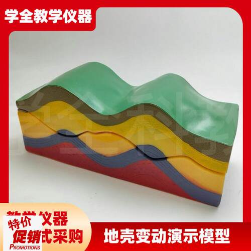 28023地壳变动演示器模型高中地理地质运动地貌教U学仪器实验器材