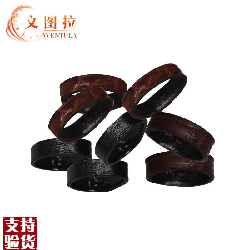 适配文图拉表带男配k件鳄鱼皮表带活动圈/活动环/手表皮圈皮带环