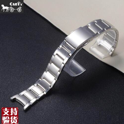 适配Carty钢表带卡西欧mtps-1229钢表带23mm凹口16mm手表配件
