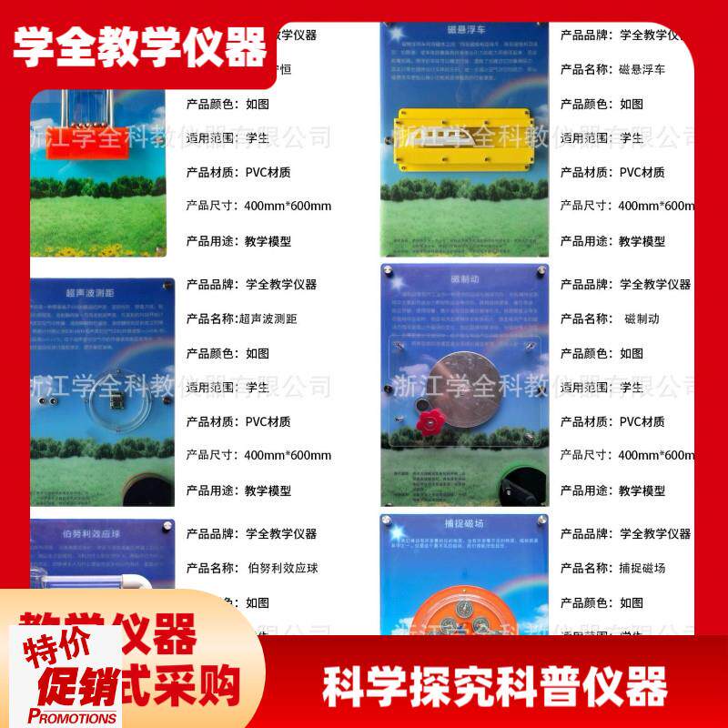 挂壁科学式探究仪器科普校园科技人体发电产品教T学设备墙展览品