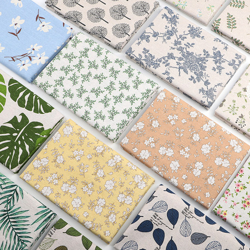 芩绣田园印花棉麻小清新桌布面料