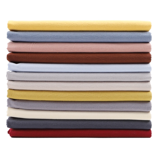 水洗仿棉麻布料纯色民族中国风朴素夏季服装褶皱亚麻裤子汉服面料