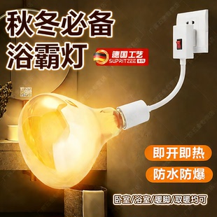 德国洗澡间专用取暖器浴霸灯暖壁挂式卫生间浴室用挂壁式暖灯泡