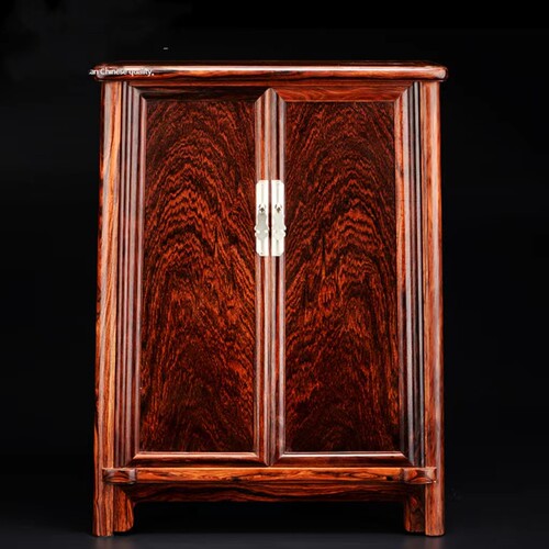 海南黄花梨圆角柜独板对门老油梨高油密榫卯结构降香黄檀明式家具 - 封面