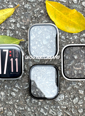 UIOO适用红米watch6/5/4保护壳钢化膜一体防摔全包保护套PC钢化壳