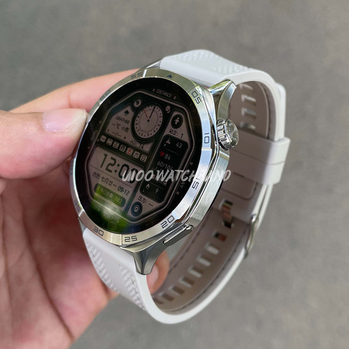 适用华为手表GT6表带缝线硅胶