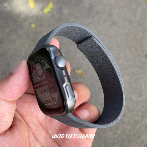 适用华为fit3/4/5磁吸荔枝表带
