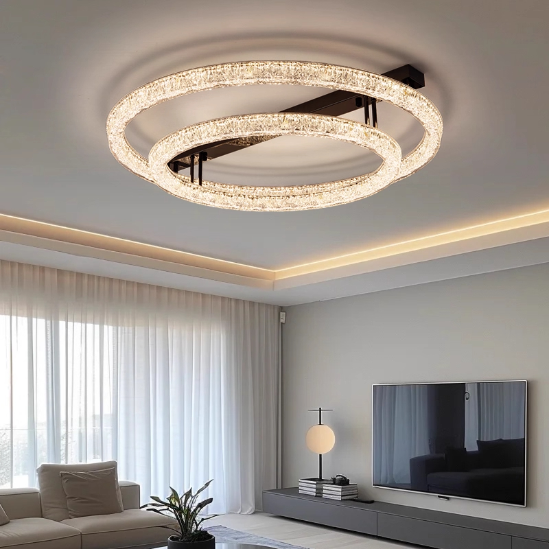 客厅灯意式轻奢高级感现代简约2025新款吊灯个性创意大厅吸顶灯