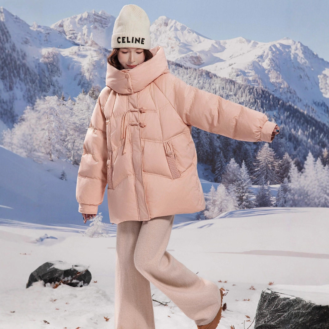 新国标90白鸭绒加肥加大码胖mm200斤中长款收腰显瘦羽绒服女2525