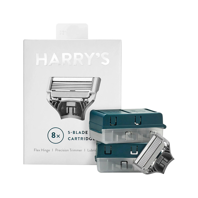 美国正品harrys剃须刀复古手动往复式刮胡刀配件贴合式5刀头刀片
